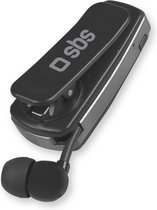 SBS TEROLLCLIPBTK hoofdtelefoon/headset In-ear Bluetooth Zwart