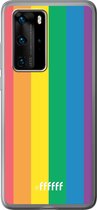 Huawei P40 Pro Hoesje Transparant TPU Case - #LGBT #ffffff