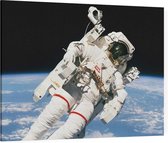 Bruce McCandless first spacewalk (ruimtevaart) - Foto op Canvas - 100 x 75 cm