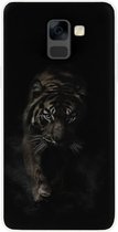 ADEL Siliconen Back Cover Softcase Hoesje Geschikt Voor Samsung Galaxy A8 (2018) - Tijger Wild