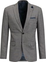 WE Fashion Heren slim fit geruite blazer, Carey - Maat M (50)