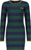 Nobell' Meisjes jurken & tunieken Nobell' Mara ribknit striped dress Wood 158/164