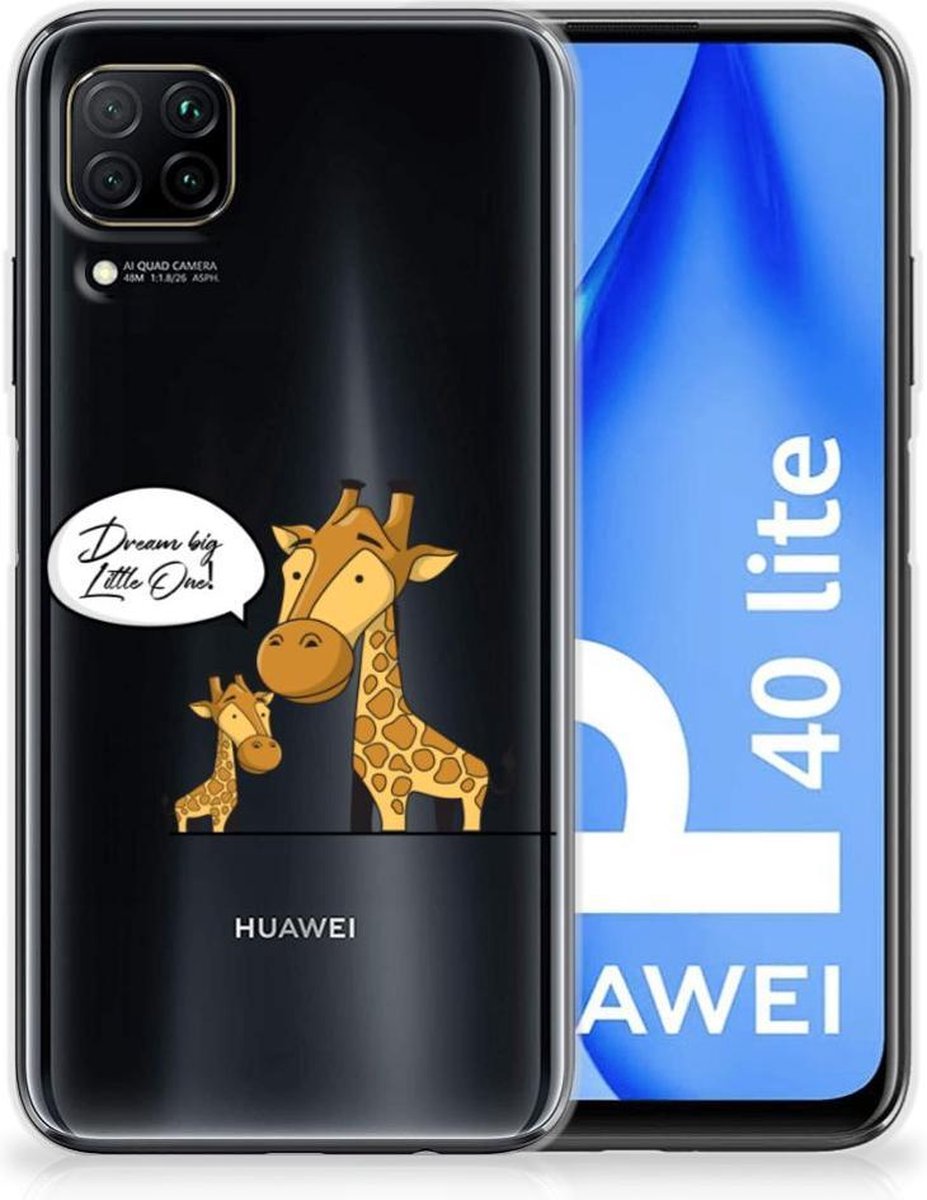 Huawei P40 Lite Telefoonhoesje met Naam Giraffe