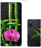 Hoesje Samsung Galaxy A41 Wallet Bookcase Orchidee