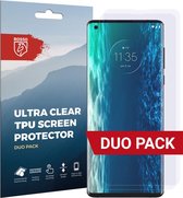 Rosso Screen Protector Ultra Clear Duo Pack Geschikt voor Motorola Edge | Folie | 2 Stuks