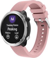 Siliconen Smartwatch bandje - Geschikt voor  Garmin Vivoactive 4 silicone band - 45mm - roze - Horlogeband / Polsband / Armband