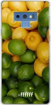 Samsung Galaxy Note 9 Hoesje Transparant TPU Case - Lemon & Lime #ffffff