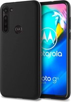 Motorola G8 Power Lite - Silicone Hoesje - Zwart