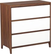 Beliani MAIDEN - Sideboard - donkere houtkleur - vezelplaat