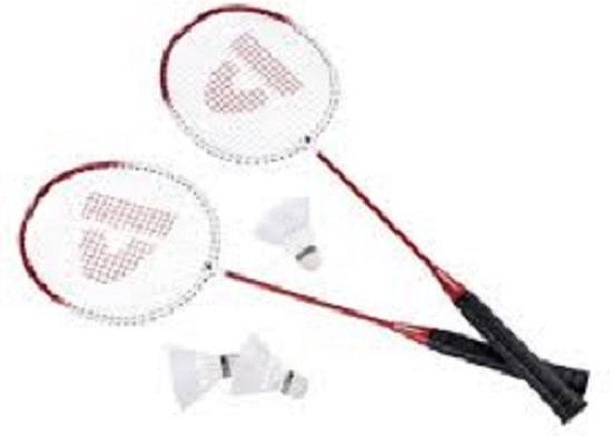 Ensemble de raquettes de badminton, volants de raquette de badminton légers  pour 2 joueurs, raquette de loisirs en plein air pour 2 joueurs, ensemble