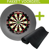 Dartbaan Basic - Blade 5-90 x 250 -Rubberen Surround - (Zwart)