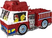 "Piñata brandweerauto - Feestdecoratievoorwerp - One size"