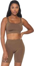 Leg Avenue Tanktop en shorts set -M/L- Seamless Bruin