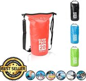 Decopatent® Waterdichte Tas - Dry bag - 20L - Ocean Pack - Dry Sack - Survival Outdoor Rugzak - Drybags - Boottas - Zeiltas - Rood