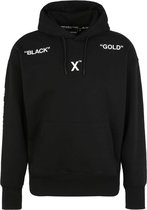 Black and Gold Unisex Hoodie Black Maat XXL