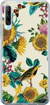 Huawei P Smart Pro hoesje siliconen - Zonnebloemen / Bloemen | Huawei P Smart Pro case | multi | TPU backcover transparant