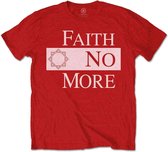 Faith No More Heren Tshirt -S- Classic New Logo Star Rood