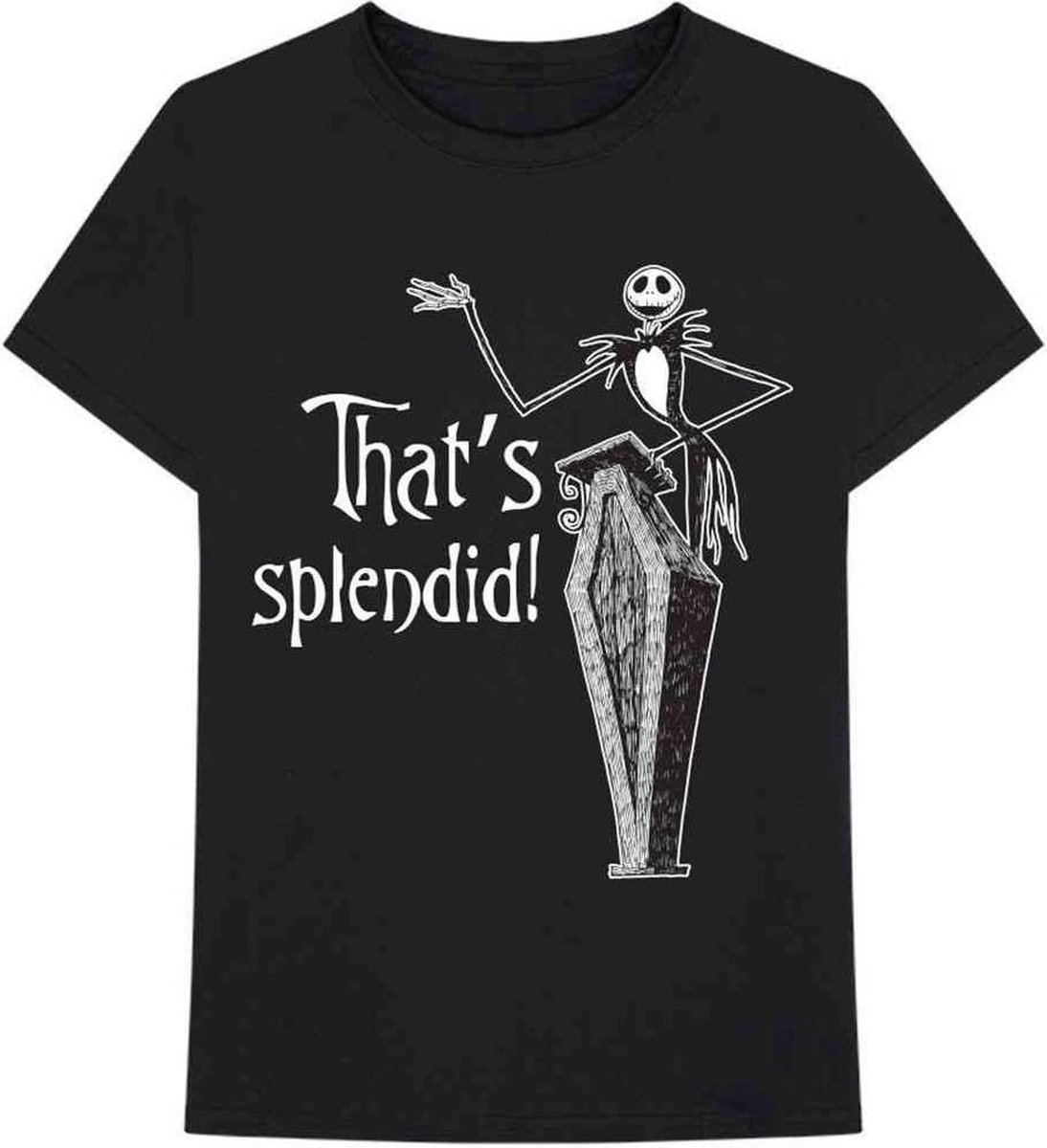 Disney The Nightmare Before Christmas Heren Tshirt -XL- Splendid Zwart