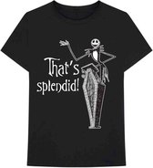 Disney The Nightmare Before Christmas - Splendid Heren T-shirt - XL - Zwart