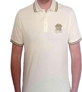 Queen Polo shirt -L- Crest Logo Creme