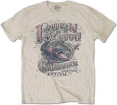 Creedence Clearwater Revival Heren Tshirt -2XL- Born On The Bayou Creme