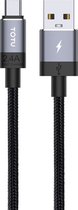 Let op type!! TOTUDESIGN Speedy serie BM-001 2.4 A Mirco USB interface Data Sync Snellaadgegevens kabel  kabel lengte: 25cm (grijs)