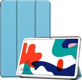 Tri-Fold Book Case - Huawei MatePad 10.4 Hoesje - Lichtblauw