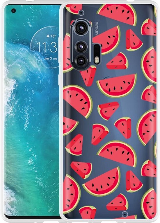 Hoesje geschikt voor Motorola Edge Plus Watermeloen bol