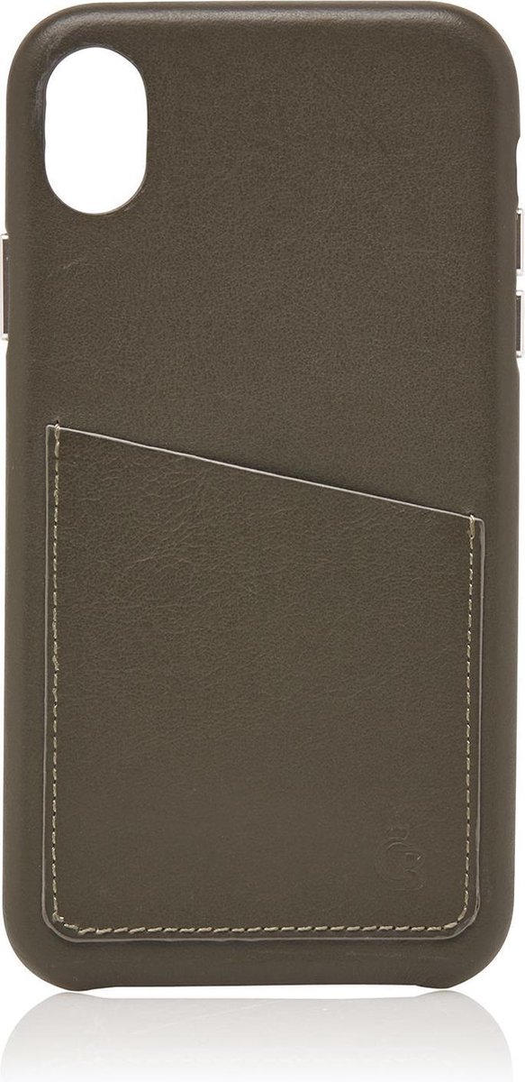 Castelijn & Beerens - Nappa X Back Cover Wallet iPhone XR | groen -