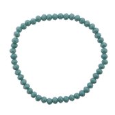 Melady Kralen Armband 50beads*4mm Groen Glas Rond Kralen Armband Dames Armbandjes Sieraden Dames