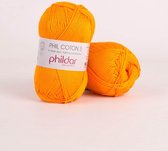 Phildar Phil Coton 3 mandarine Pack 10 x 50 gram