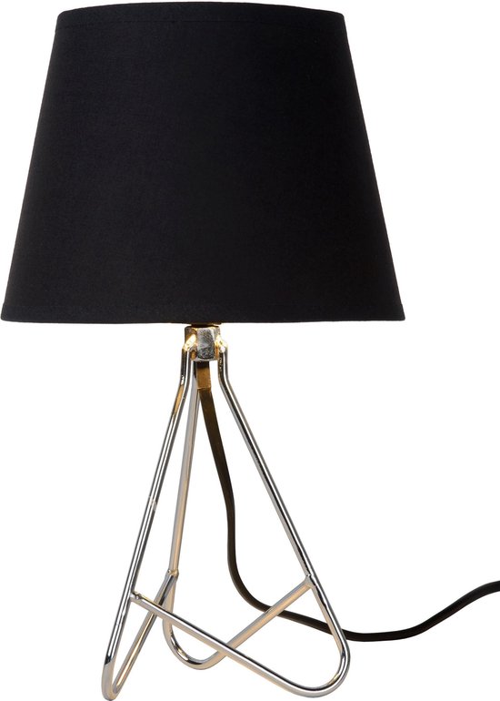 Lucide GITTA - Lampe de table - Ø 17 cm - 1xE14 - Chrome