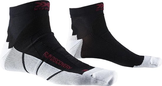 X-Socks Run Discovery Hommes Chaussettes - Noir / White - 42- 44