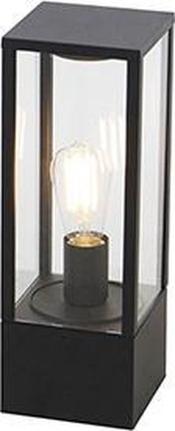 QAZQA charlois - Design Staande Buitenlamp | Staande Lamp voor buiten - 1 lichts - H 40 cm - Zwart - Buitenverlichting