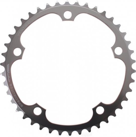 Spécialités TA Solano 9/10 Speed 110pcd Campagnolo Compact  Dished Chainring Outer 50t Black