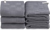 Knit Factory Handdoek Ivy - Med Grey - 50x100