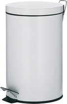 Kela Keuken Afvalemmer - Metaal - 12 liter - Wit