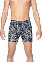 iconic art 2-pack shorts zwart & wit