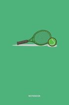 Tennis Sports Art Graphic Notebook: Tennis Sports Illustration Graphic Art Dot Grid Pages for Tennis Lovers Notebook / Journal Gift (6 x 9 - 110 dot g