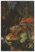 Stilleven met vruchten en een puttertje, Abraham Mignon - Foto op Akoestisch paneel - 100 x 150 cm