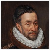 Portret van Willem I, prins van Oranje, Adriaen Thomasz. Key - Foto op Akoestisch paneel - 100 x 100 cm