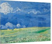 Korenveld onder onweerslucht, Vincent van Gogh - Foto op Plexiglas - 60 x 40 cm