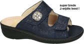 Fidelio Hallux -Dames -  blauw donker - slippers & muiltjes - maat 37