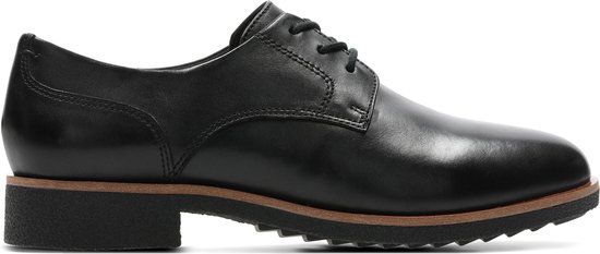 Clarks - Dames schoenen - Griffin Lane - D - black leather - maat 6,5 |  bol.com