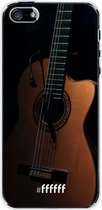 iPhone SE (2016) Hoesje Transparant TPU Case - Guitar #ffffff
