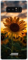 Samsung Galaxy Note 8 Hoesje Transparant TPU Case - Sunset Sunflower #ffffff