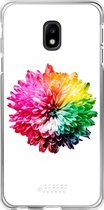 Samsung Galaxy J3 (2017) Hoesje Transparant TPU Case - Rainbow Pompon #ffffff