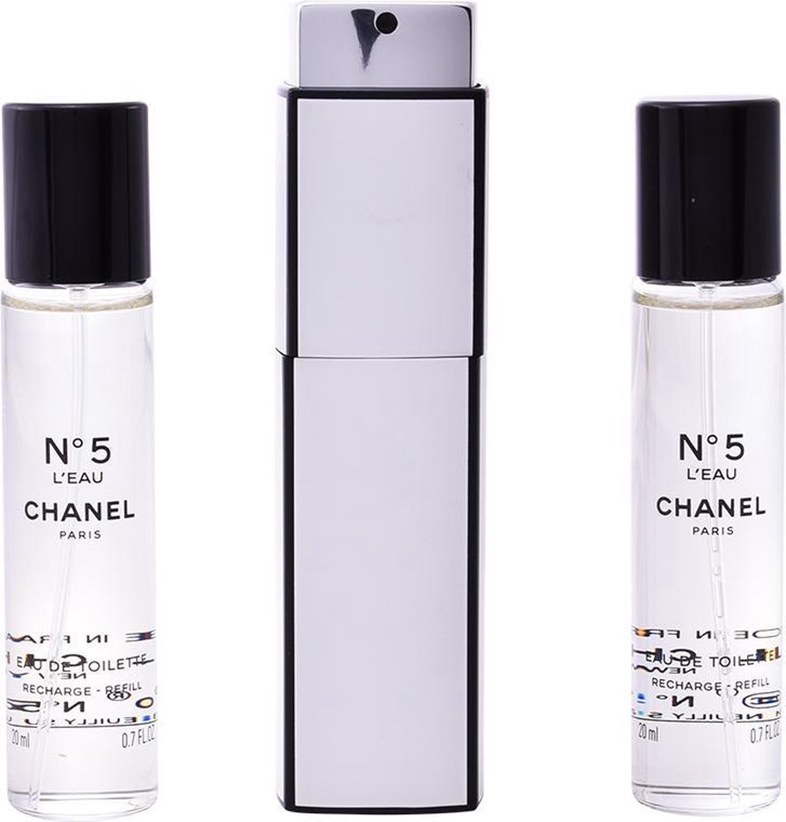Chanel N°5 L'Eau - 3 x 20 ml - eau de toilette recharge purse spray - tasspray - Chanel