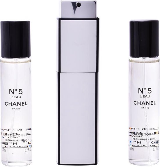 Chanel N°5 L'Eau - 3 x 20 ml - eau de toilette recharge purse spray - tasspray