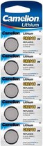 5x Lithium knoopcel batterijen CR2016 3V Camelion - Platte batterijen 5x stuks